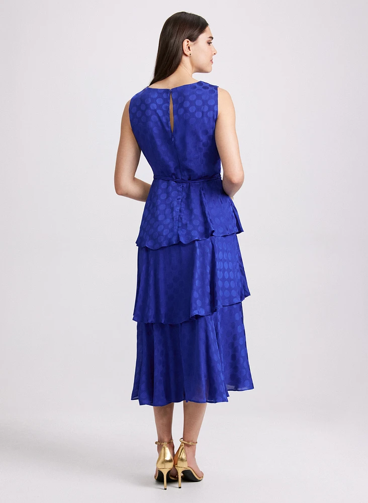 Tiered Dot Dress