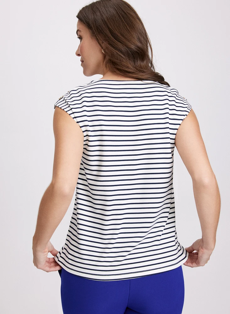 Stripe Print Top