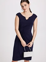 Draped Crystal Bar Dress