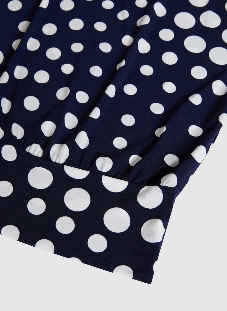 Polka Dot Print Top