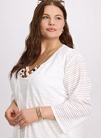 Textured Open Cardigan