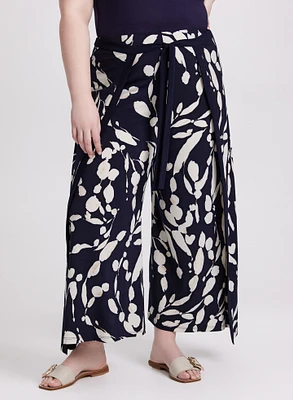 Joseph Ribkoff - Printed Faux-Wrap Pants
