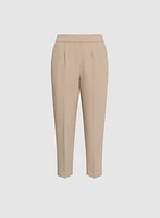 Pleated Slim-Leg Pants