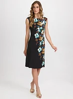 Floral Placement Print Dress