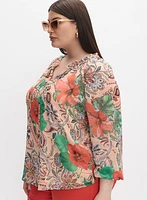 Melanie Lyne - Mixed Print Blouse