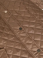 Diamond Quilt Belted Jacket