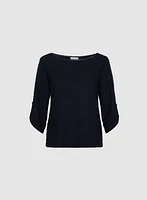 Pointelle Knit Top