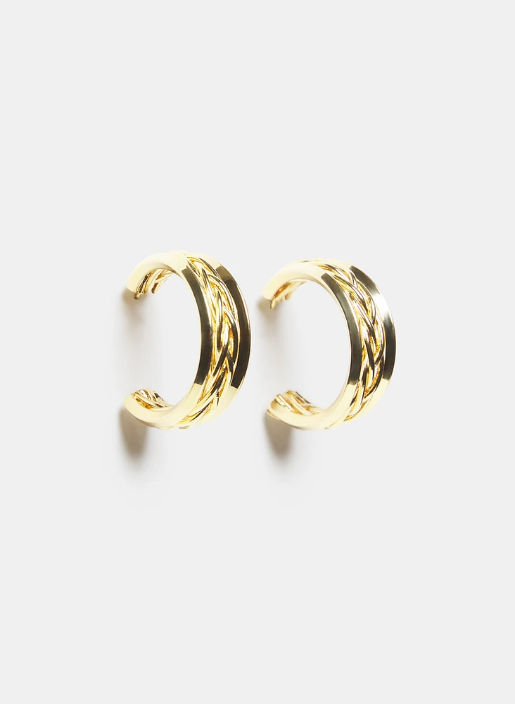 Braided Hoop Earrings