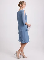 Tiered Split Sleeve Dress