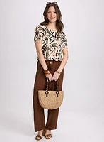 Zebra Print Top