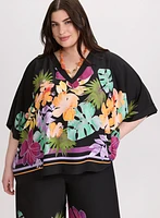 Joseph Ribkoff - Tropical Placement Print Blouse