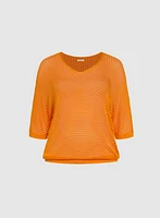 Open Knit Pullover