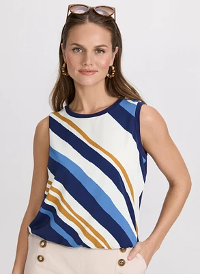 Striped Sleeveless Top
