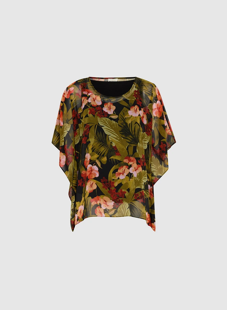 Tropical Print Blouse