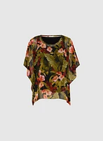 Tropical Print Blouse