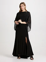 Flared Sleeve Chiffon Bolero