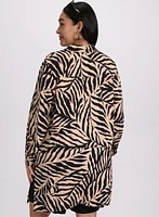 Palm Leaf Print Blouse