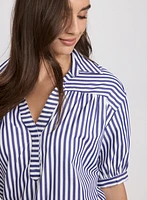 Striped Cotton Blouse