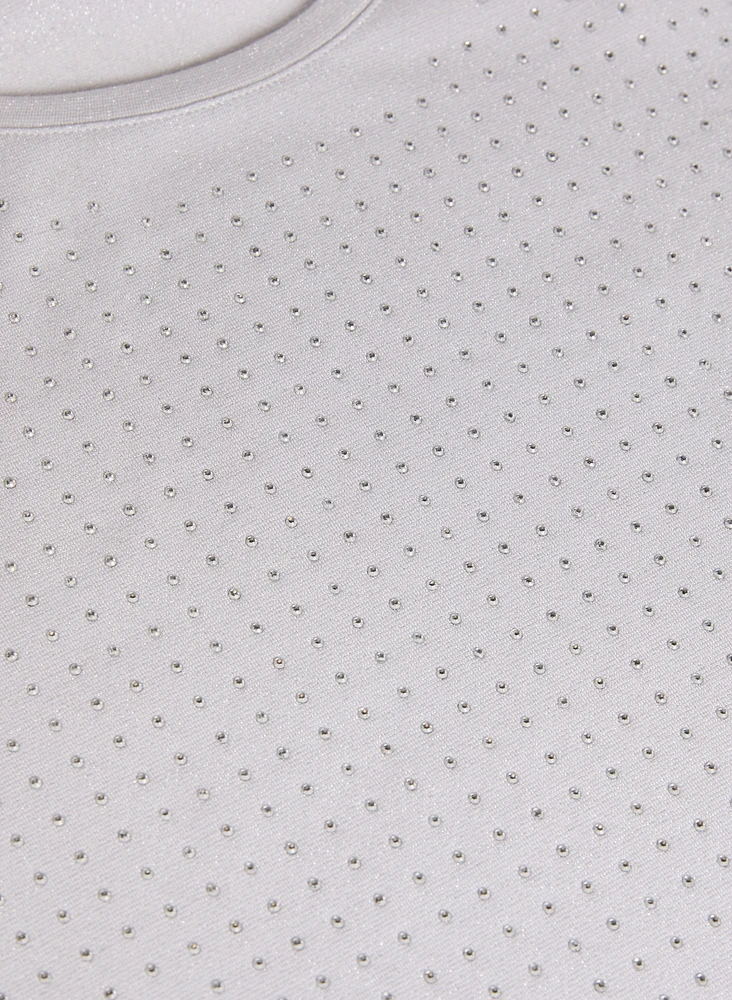 Rhinestone Detail T-Shirt