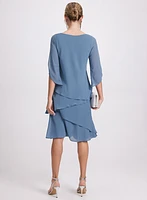 Tiered Split Sleeve Dress