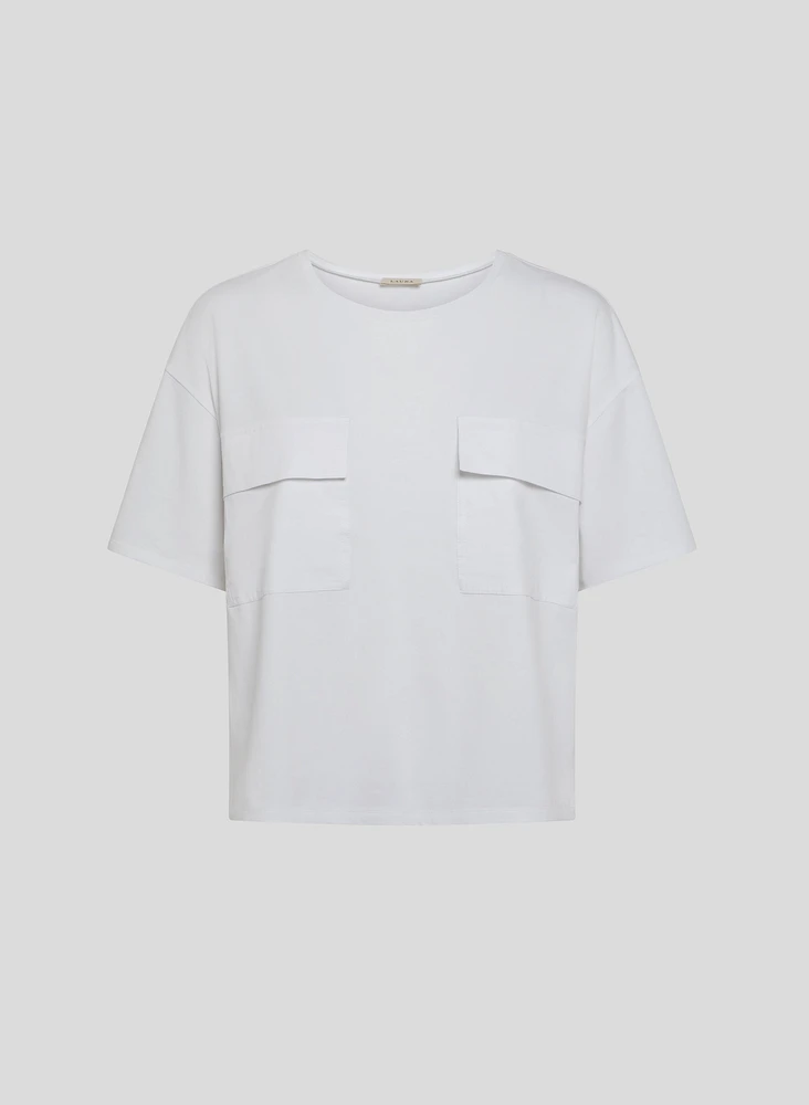 Cargo Pocket Crew-Neck Tee