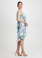 Floral Asymmetric Tiered Dress