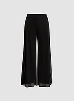 Olivia Chiffon Wide-Leg Pants - Regular