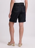 Wide-Leg Jean Shorts