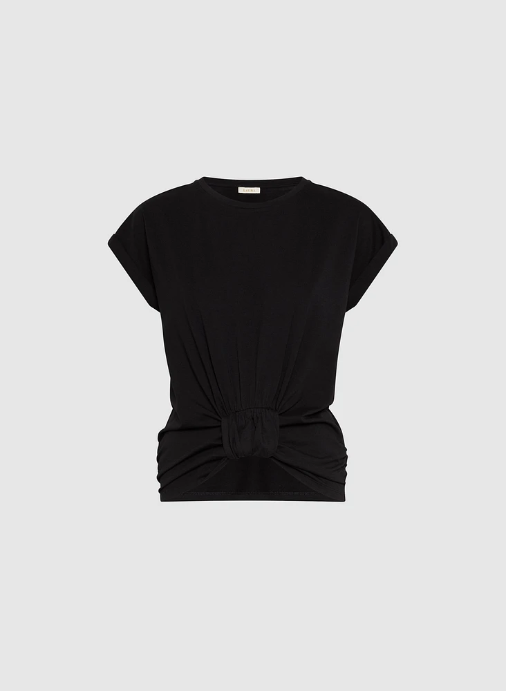 Knotted Hem T-Shirt