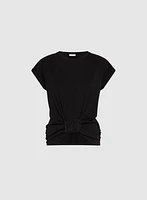 Knotted Hem T-Shirt