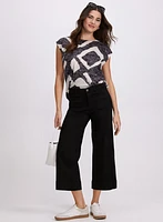 Printed Burnout T-Shirt