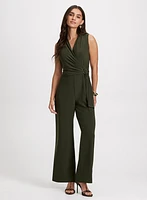Crossover Sleeveless Jumpsuit