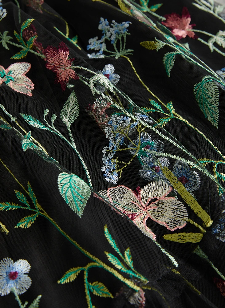 Floral Embroidered Dress