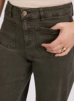Wide-Leg Cropped Jeans