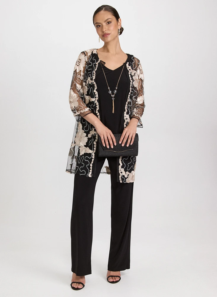 Ensemble de veste, débardeur et pantalon