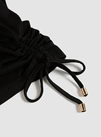 T-Shirt With Satin & Drawstring