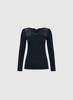 Metallic Knit Sweater
