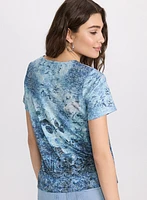Floral Burnout T-Shirt