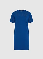 Embroidered T-Shirt Dress