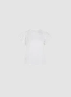 Eyelet Sleeve Tee