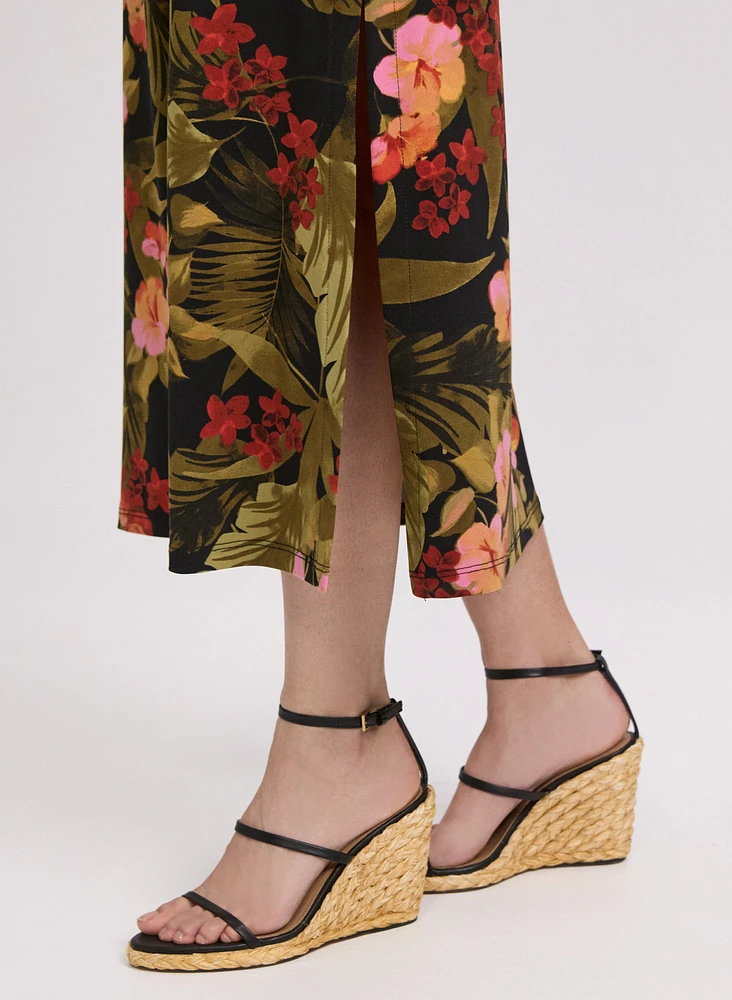 Robe maxi tropicale