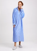Robe de chambre matelassée à fermeture éclair