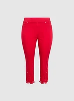 Melanie Lyne - Embroidered Straight-Leg Jeans