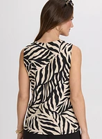 Leaf Print Top
