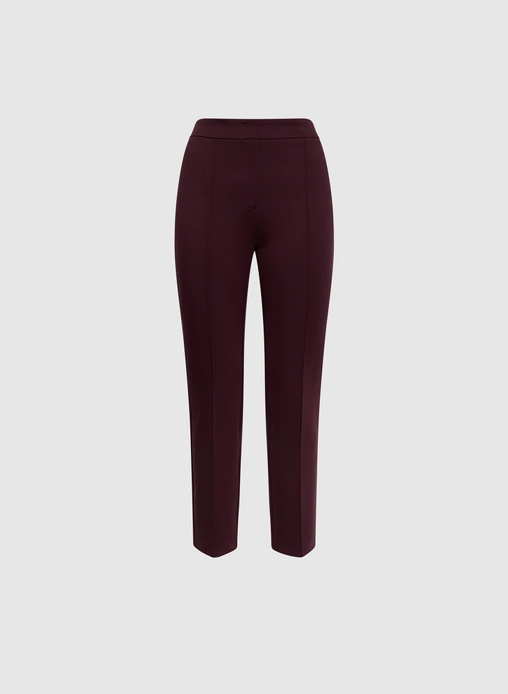 Emma Pintuck Detail Slim-Leg Pants – Regular