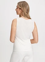 Cutout Detail Sleeveless Top