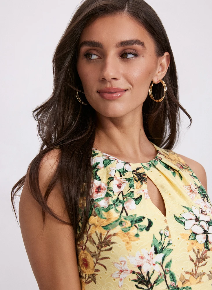 Floral Eyelet Lace Dress