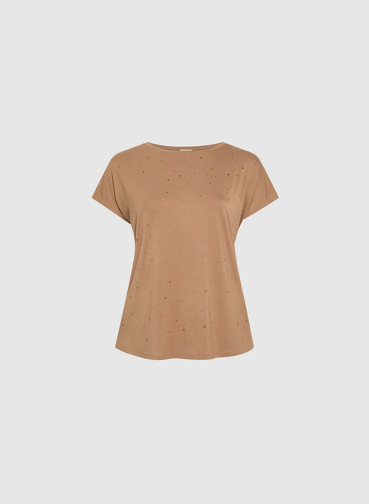 Bead Embellished T-Shirt