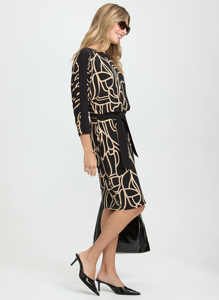 Geometric Jersey Dress