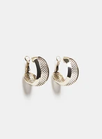 Perforated Hoop Earrings